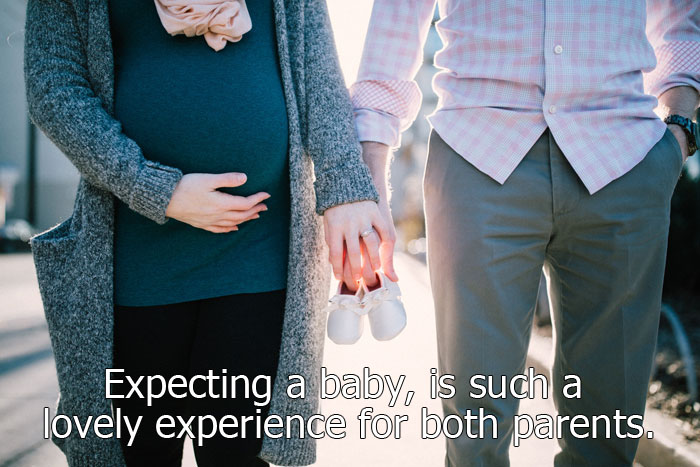A pregnant woman and her spouse